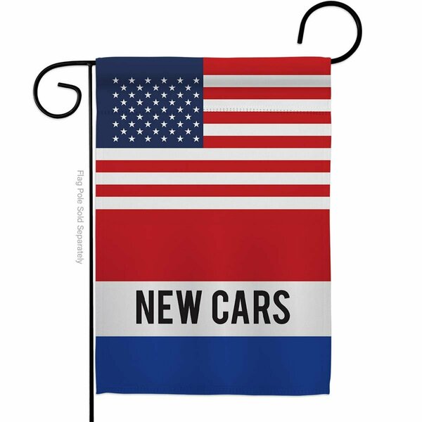 Guarderia US New Cars Novelty Merchant 13 x 18.5 in. Double-Sided Decorative Vertical Garden Flags for GU4079950